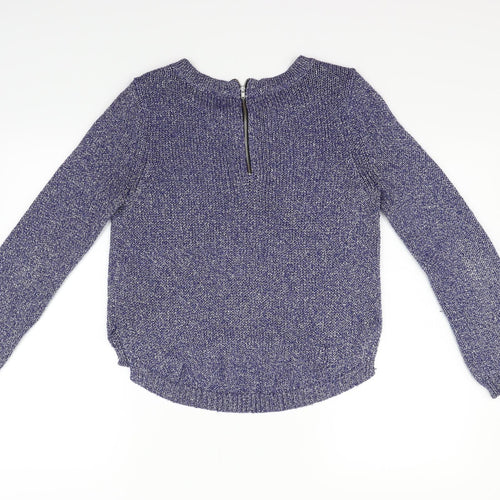 Divided Womens Blue   Pullover Jumper Size 8