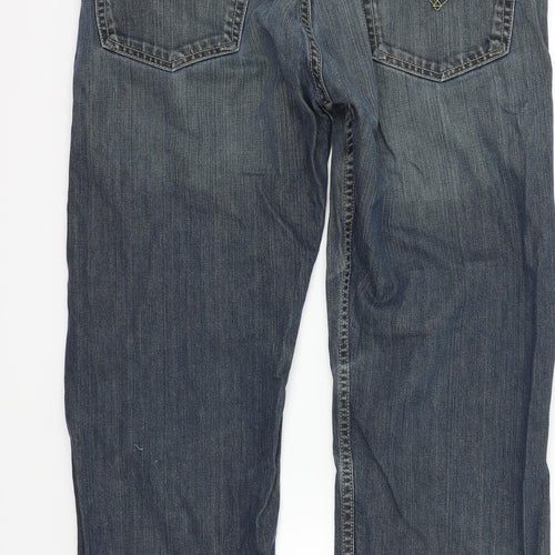 LEVIS Womens Blue   Straight Jeans Size 34 in L28 in