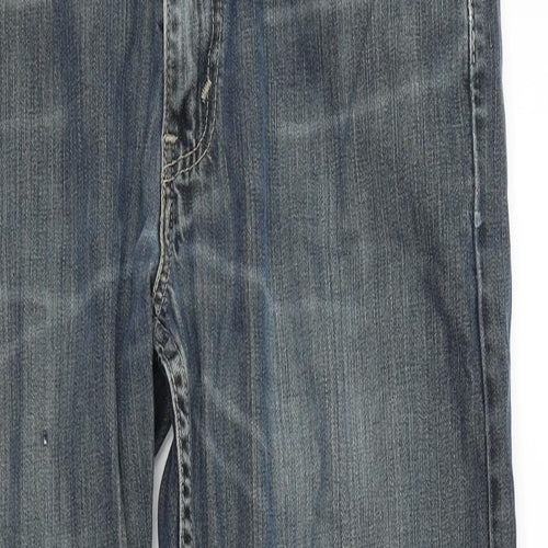 LEVIS Womens Blue   Straight Jeans Size 34 in L28 in