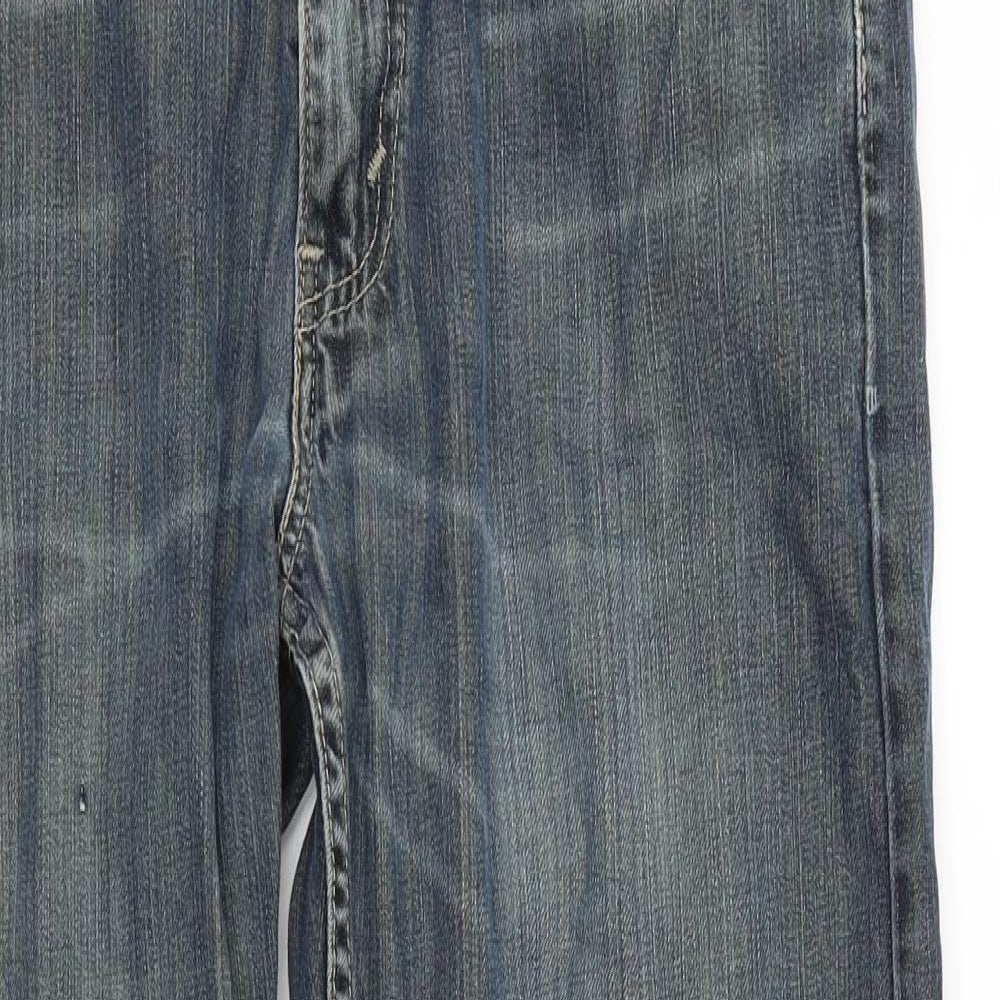LEVIS Womens Blue   Straight Jeans Size 34 in L28 in
