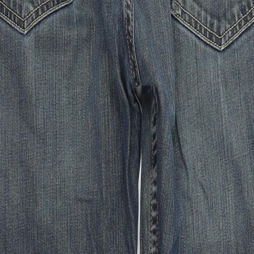 LEVIS Womens Blue   Straight Jeans Size 34 in L28 in