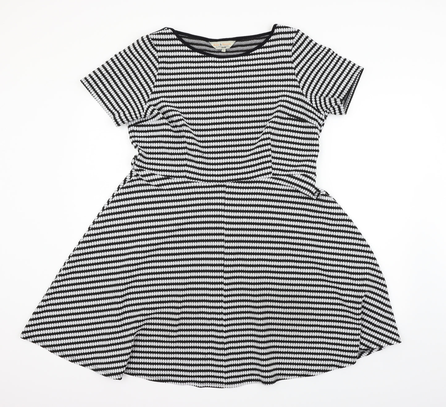 Dorothy Perkins Womens White Polka Dot  Fit & Flare  Size 16