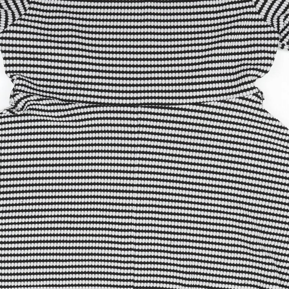 Dorothy Perkins Womens White Polka Dot  Fit & Flare  Size 16