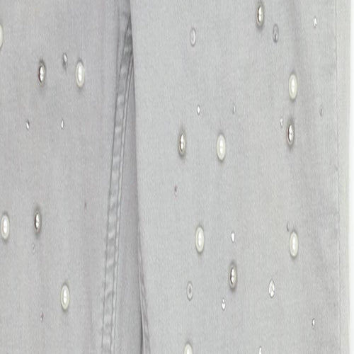 Laura Womens Grey   Straight Jeans Size 6 L28 in - perl detail
