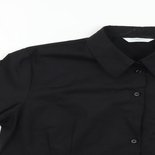 New Look Womens Black   Basic Button-Up Size 18