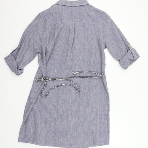 River Island Womens Blue   Fit & Flare  Size 12  - belt