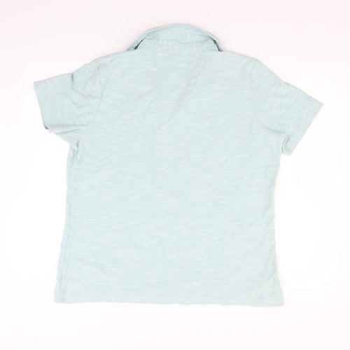 Cotton Traders Womens Green   Basic Button-Up Size 20