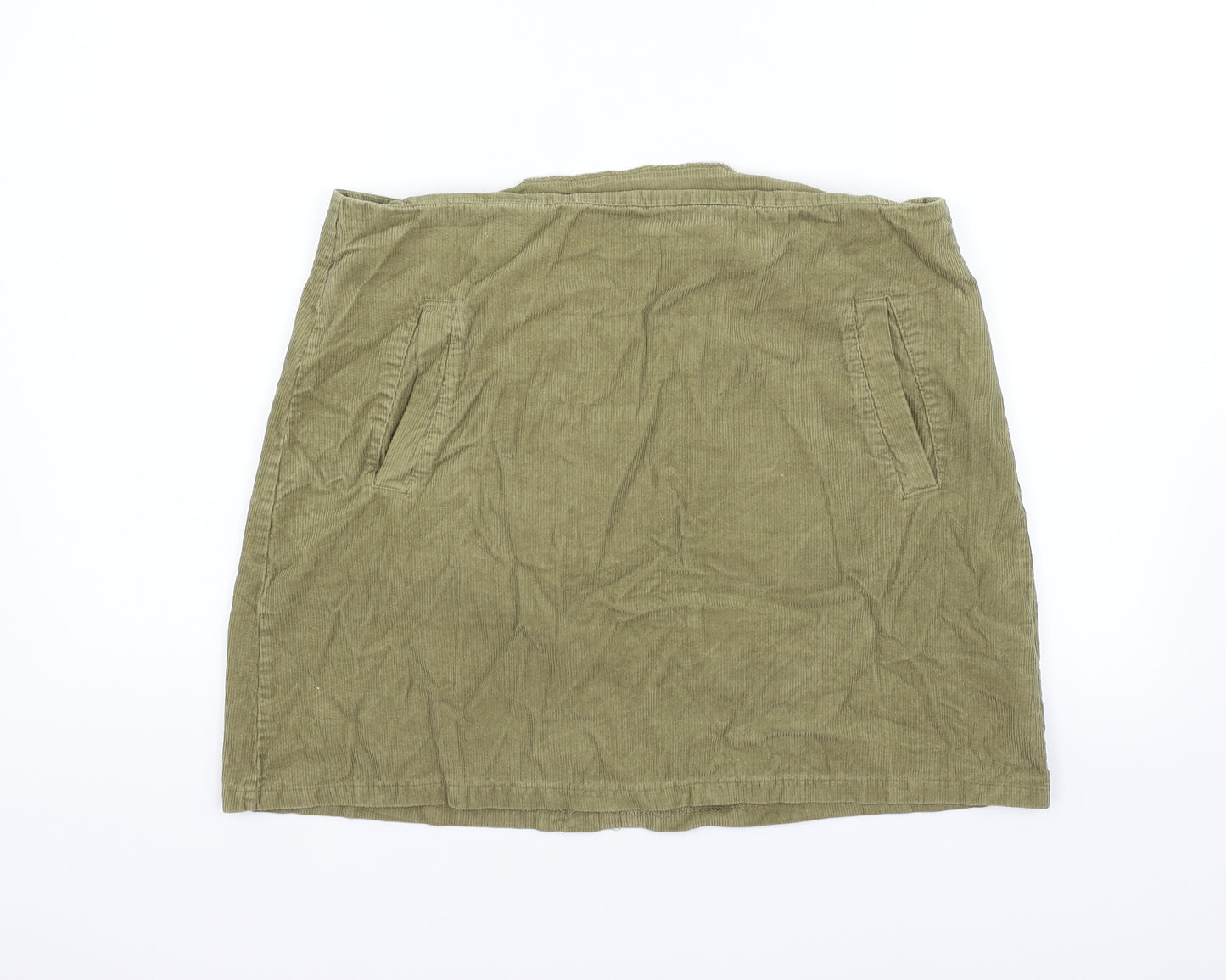 New Look Womens Green   Flare Skirt Size 16