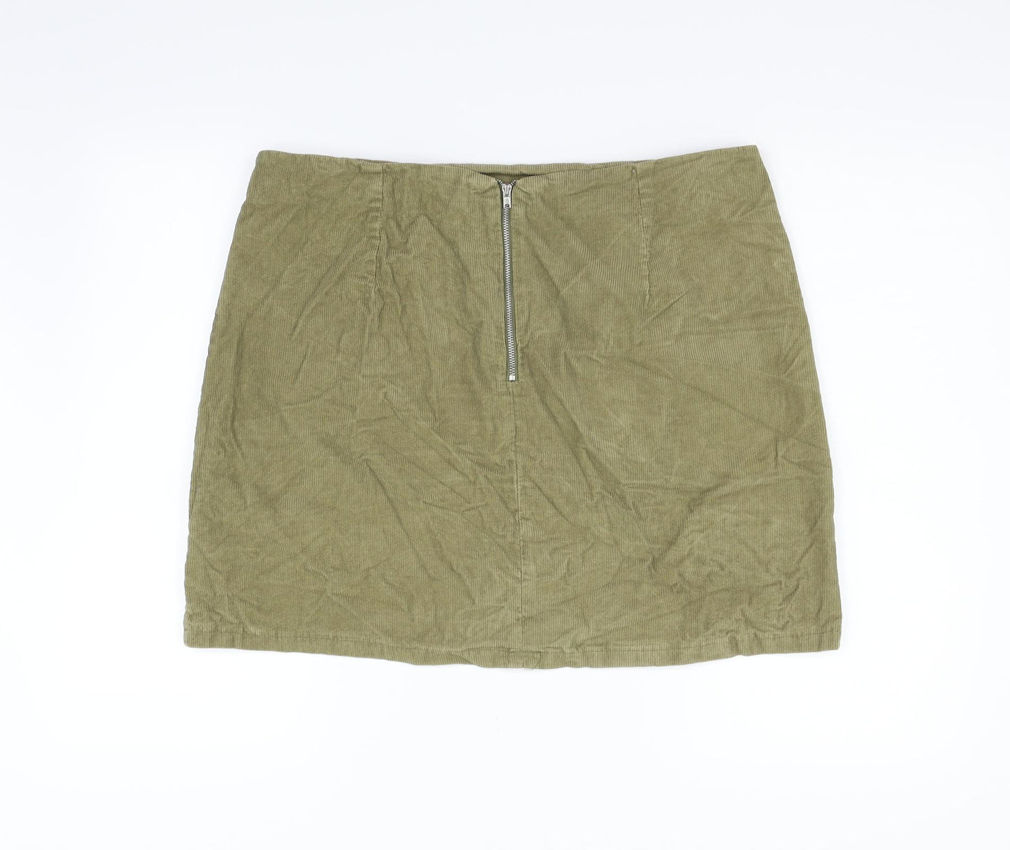 New Look Womens Green   Flare Skirt Size 16
