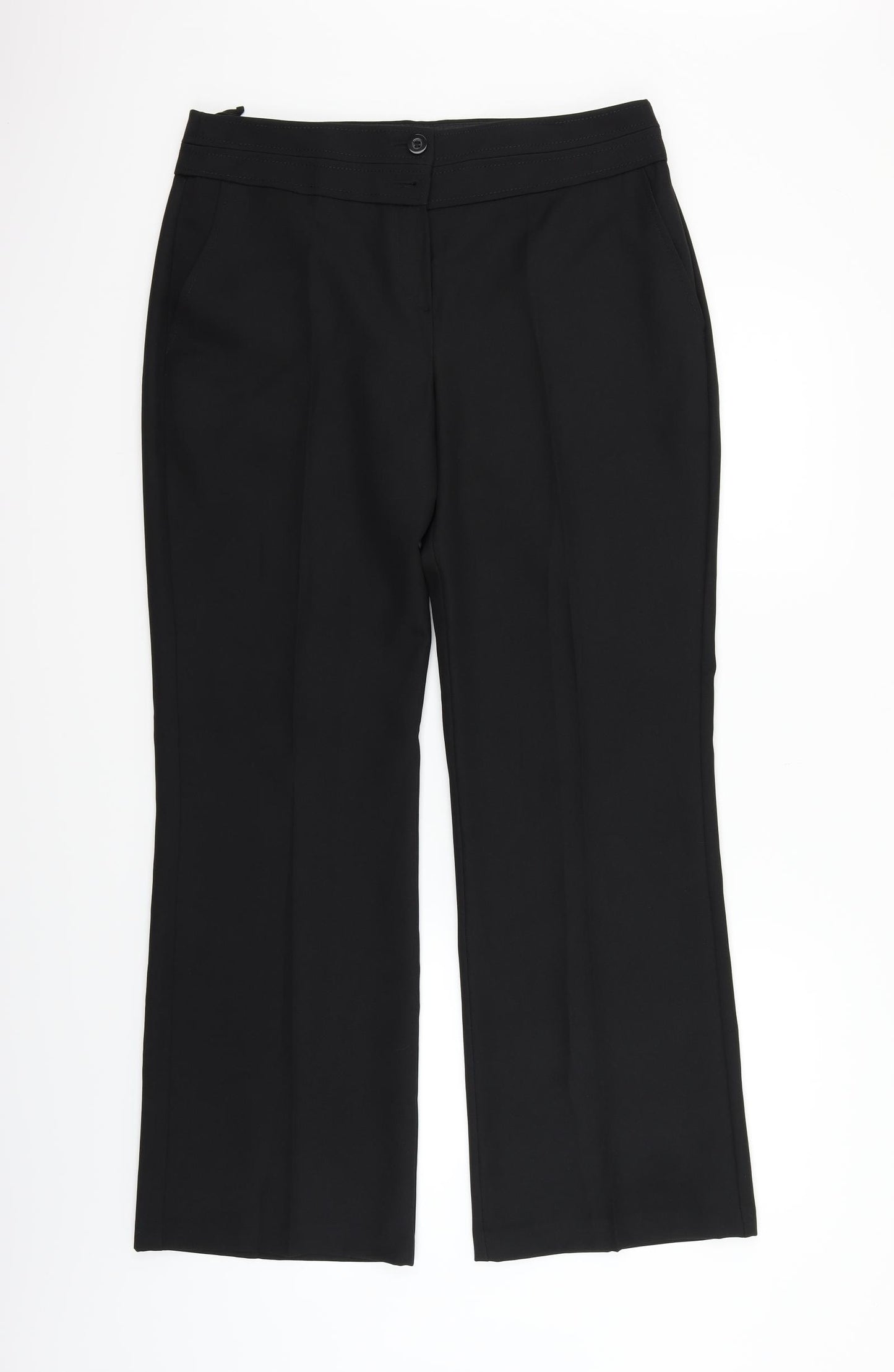 Marks and Spencer Womens Black   Trousers  Size 14 L30 in