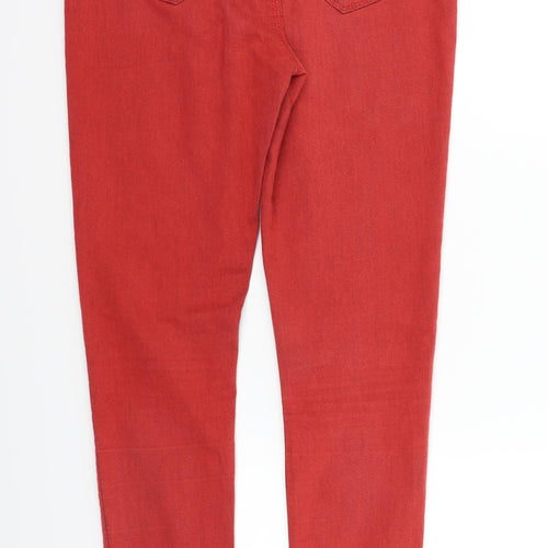 Dorothy Perkins Womens Red   Trousers  Size 12 L31 in