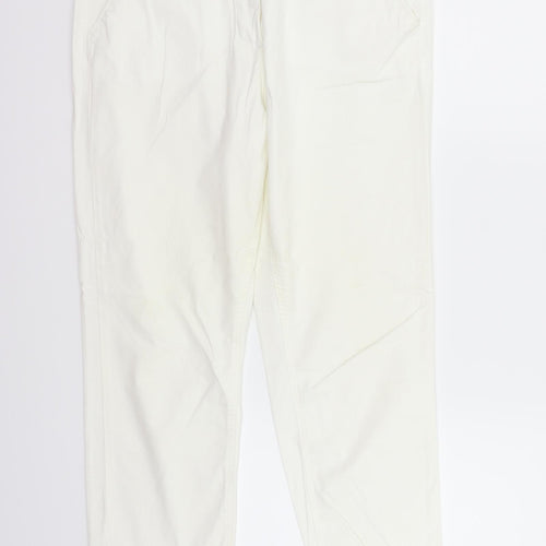 Marks and Spencer Womens White   Sweatpants Trousers Size 12 L25 in