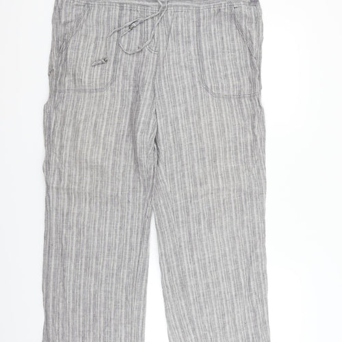 Marks and Spencer Womens Grey   Trousers  Size 14 L28 in