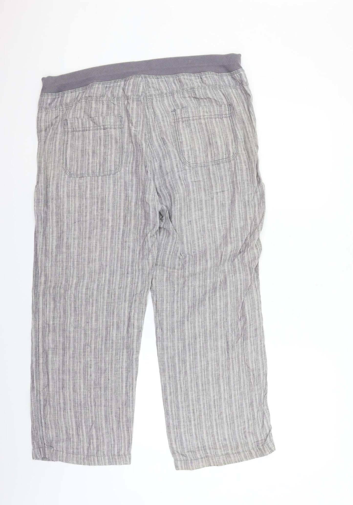 Marks and Spencer Womens Grey   Trousers  Size 14 L28 in
