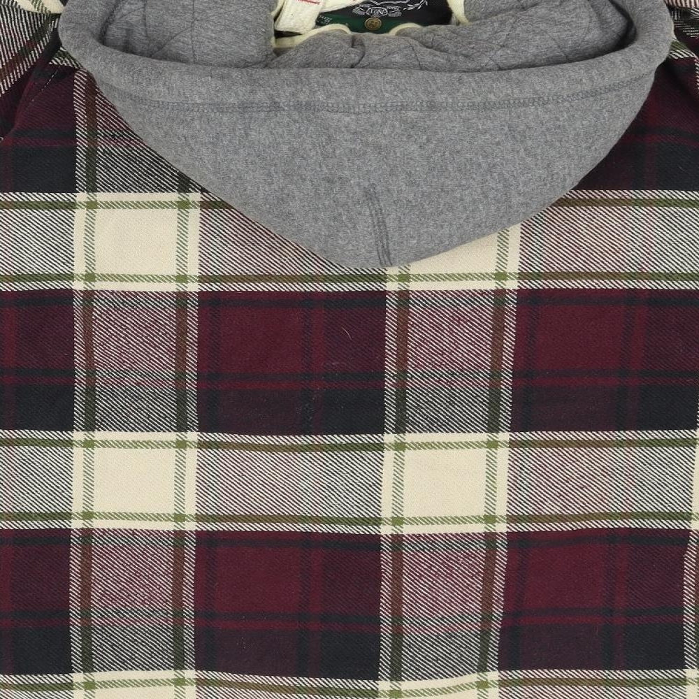 Superdry Womens Pink Check  Cardigan Jumper Size M