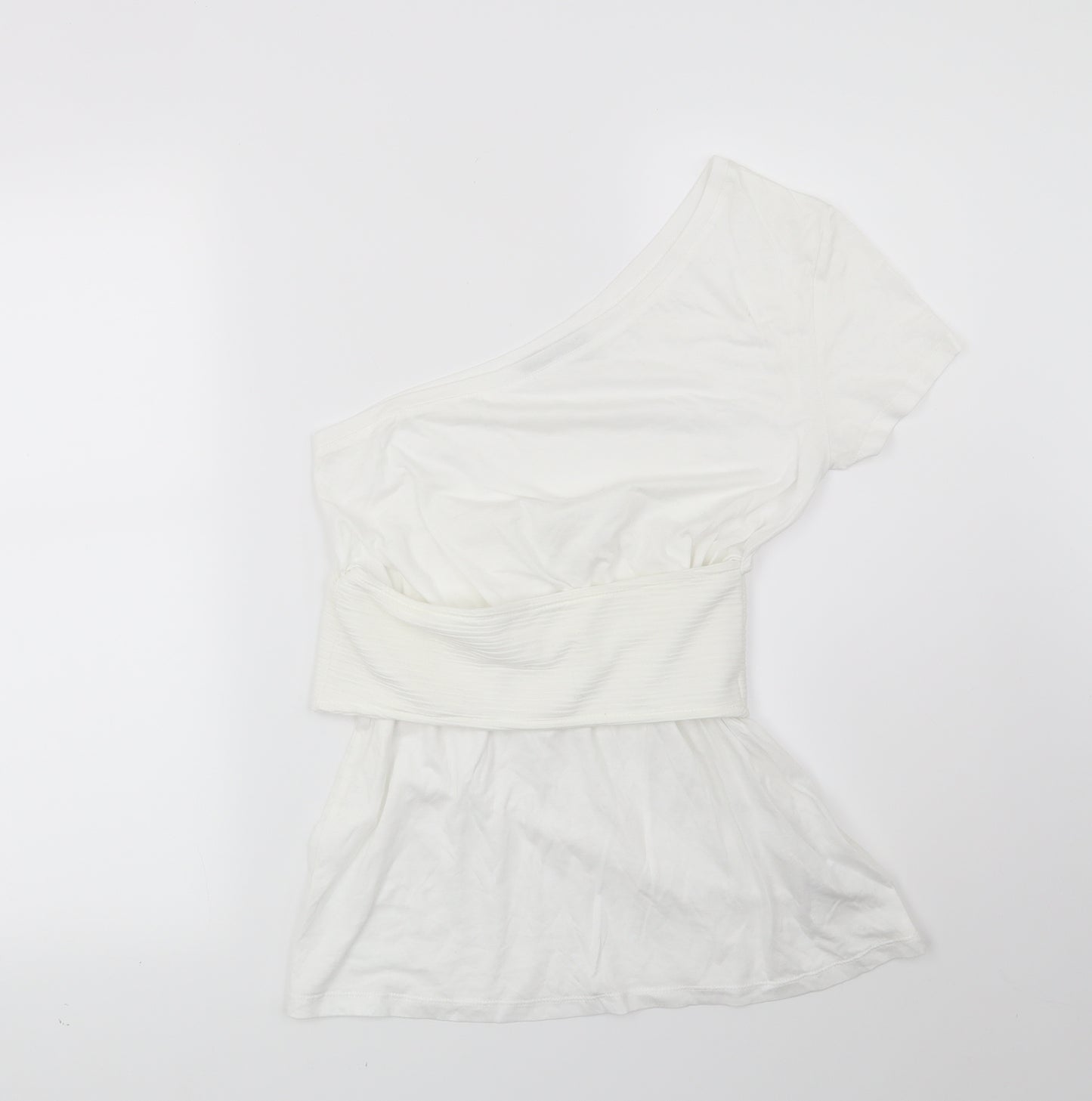 Bershka Womens White   Basic T-Shirt Size S