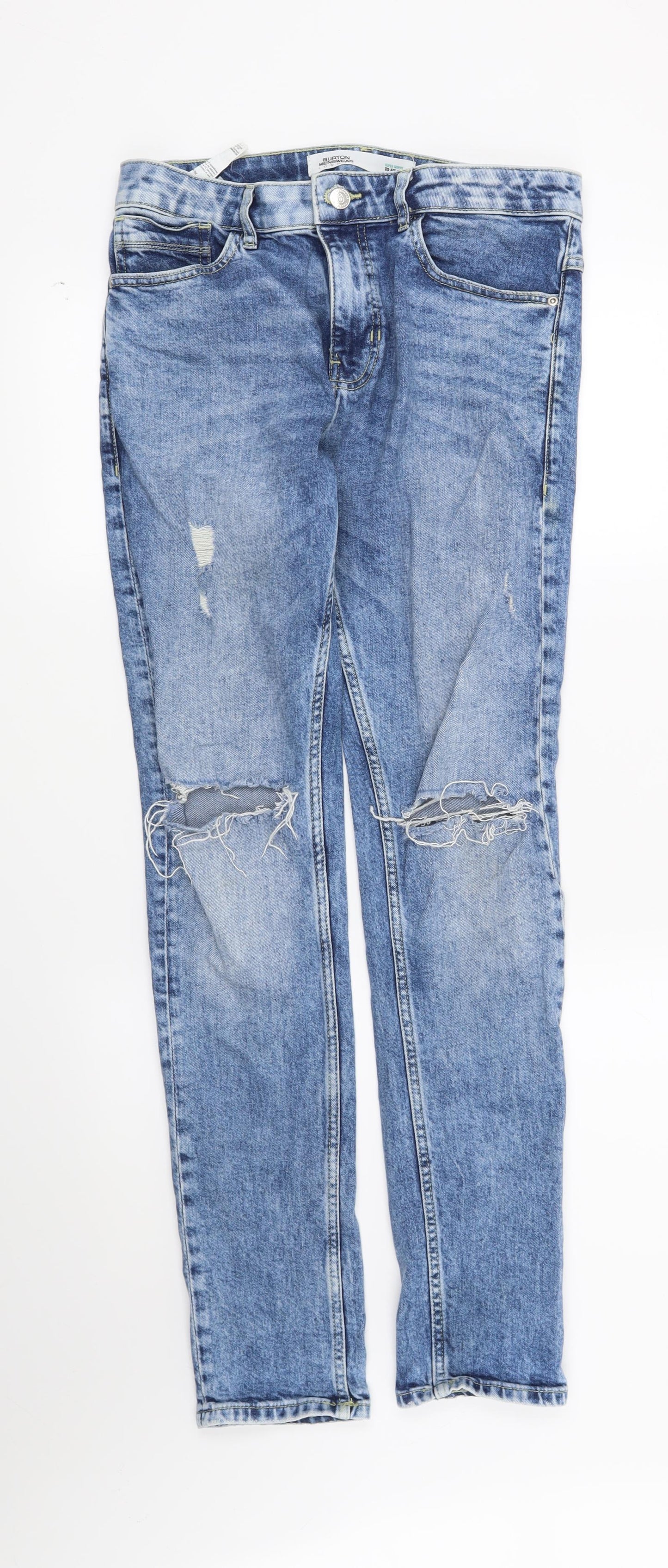 Burton Mens Blue   Skinny Jeans Size 30 in L31 in