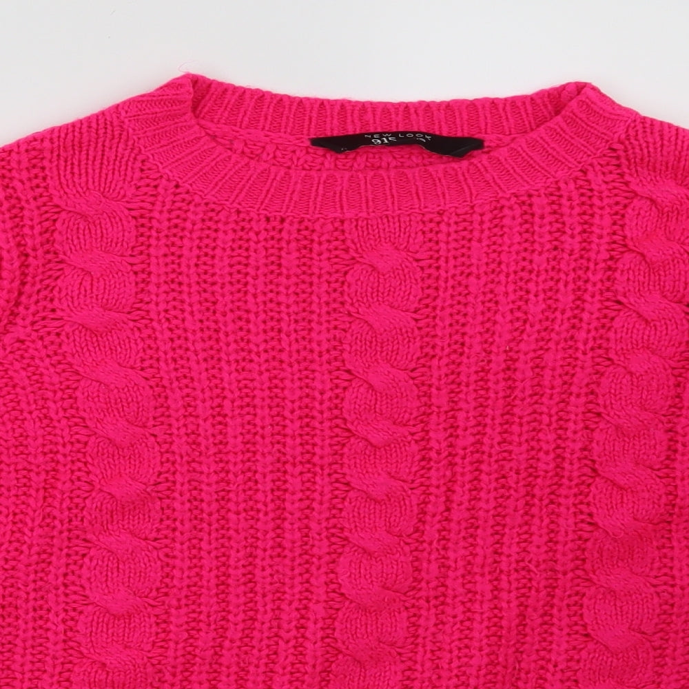 New Look Girls Pink   Pullover Jumper Size 14-15 Years