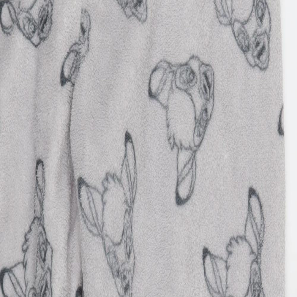 Love to lounge Womens Grey Solid  Top Pyjama Pants Size 10  - Disney Bambi