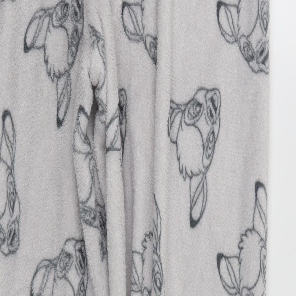 Love to lounge Womens Grey Solid  Top Pyjama Pants Size 10  - Disney Bambi