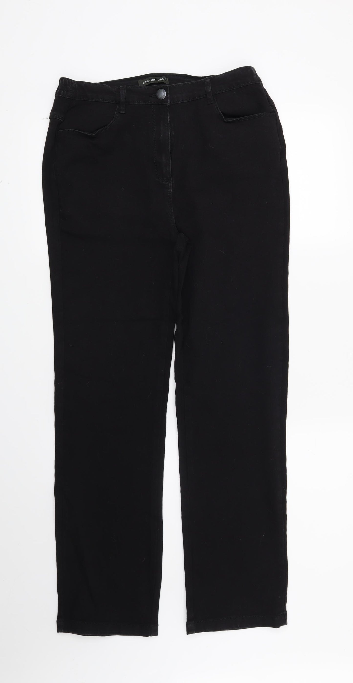 Bonmarché Womens Black   Straight Jeans Size 12 L29 in