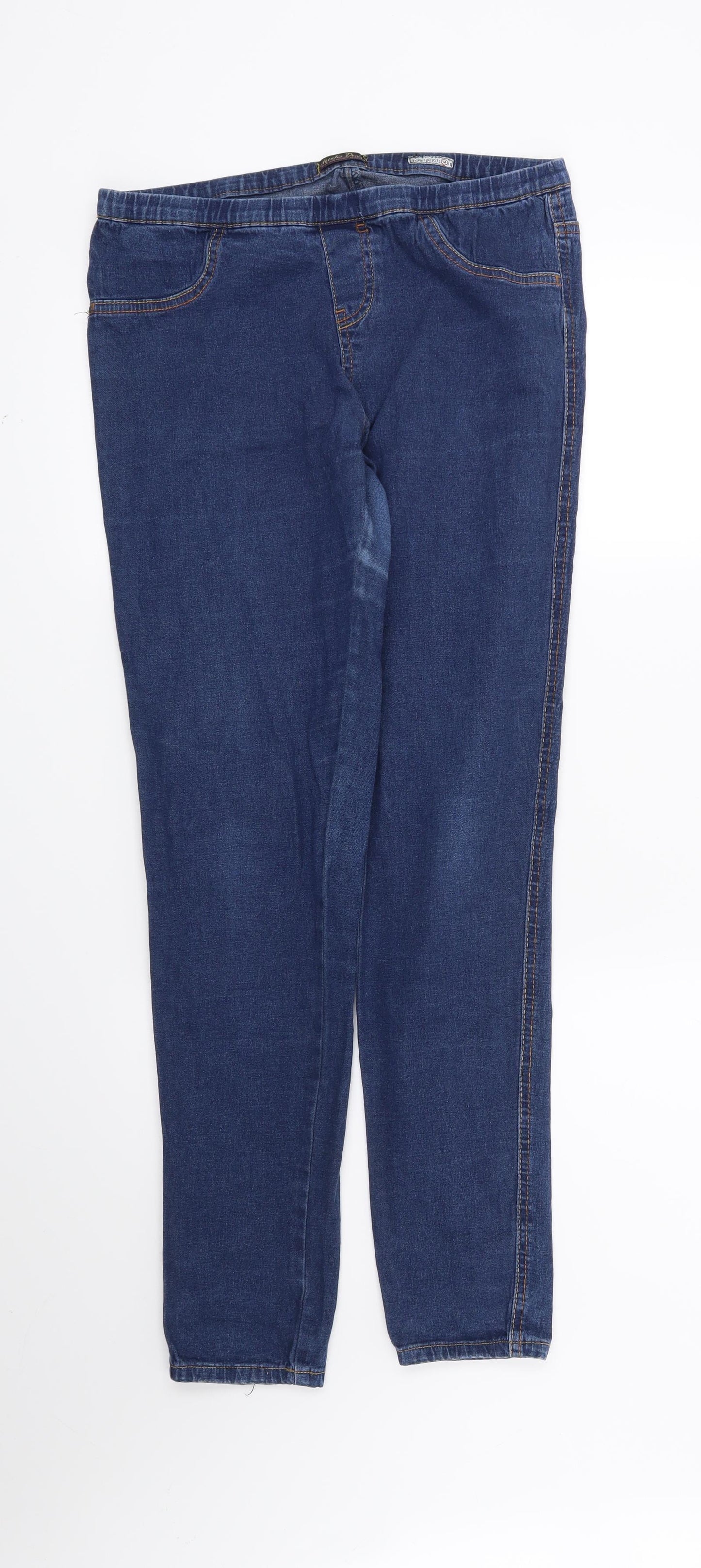 Preworn Womens Blue   Jegging Jeans Size 14 L29 in