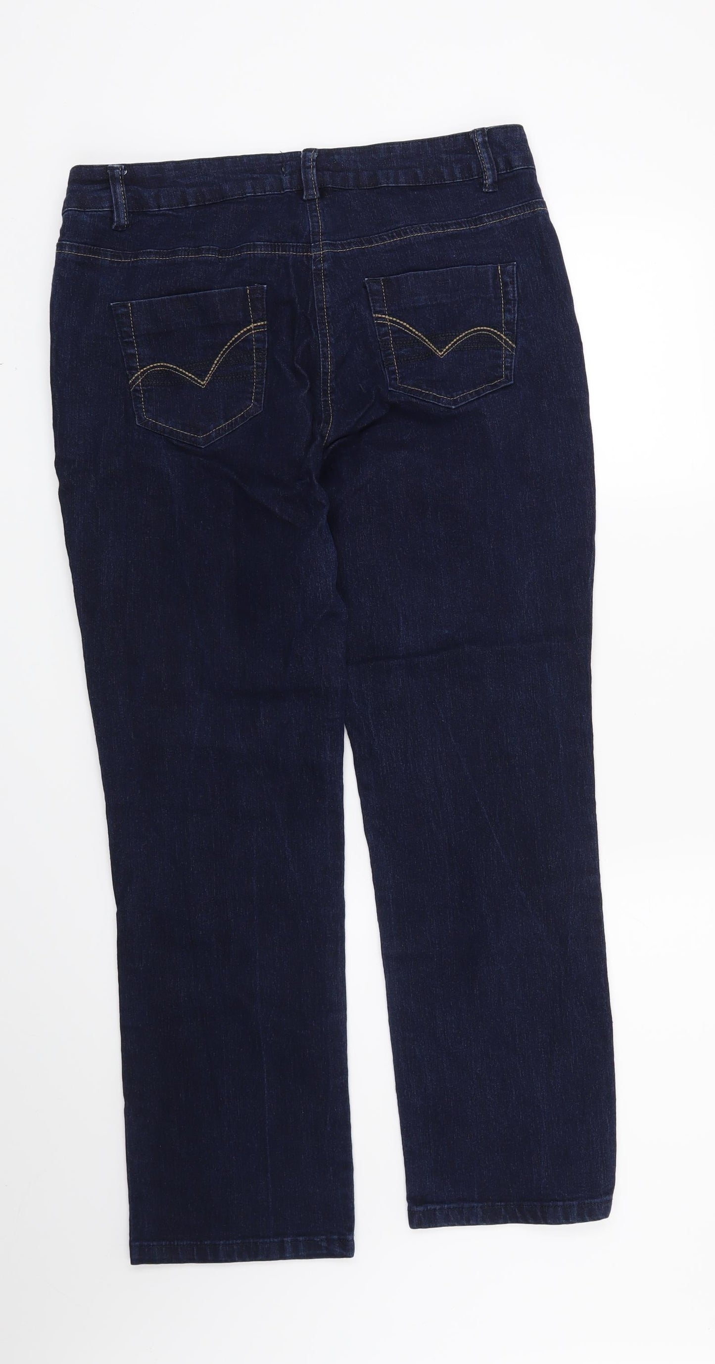TU Womens Blue   Straight Jeans Size 14 L28 in