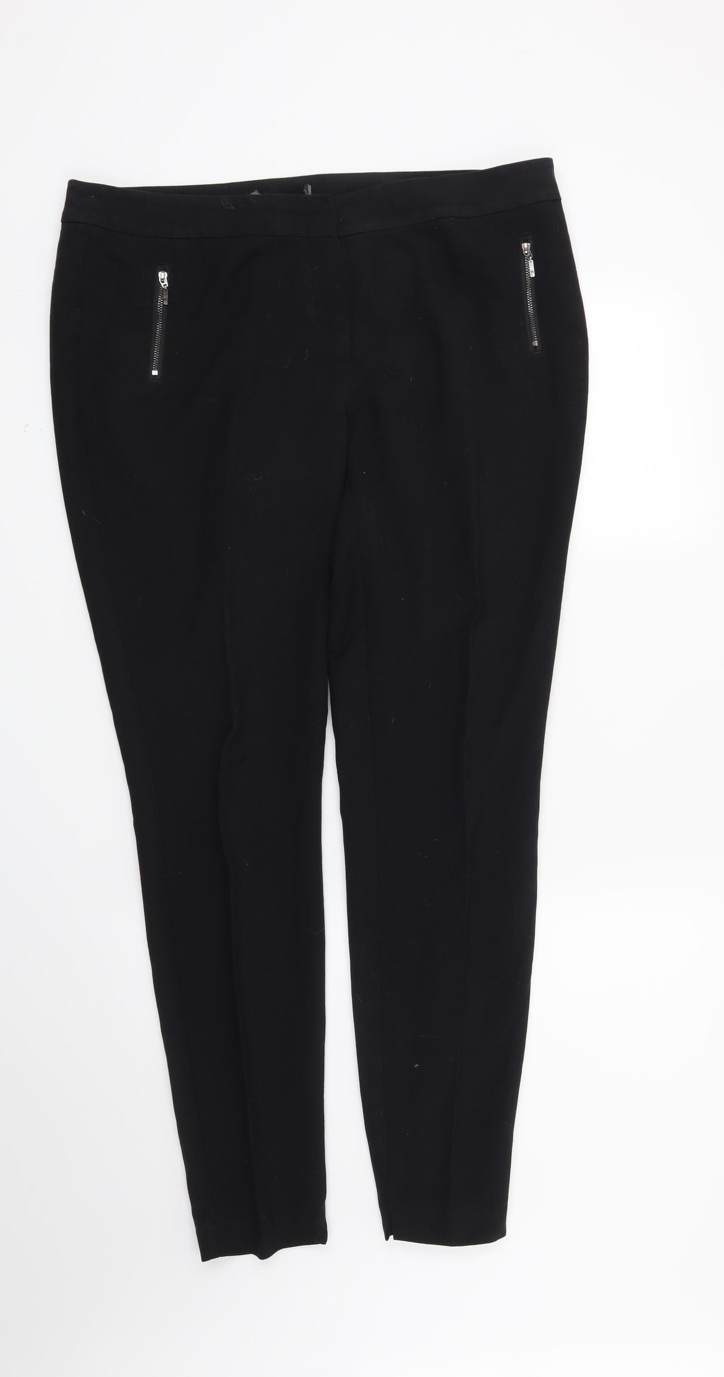 NEXT Womens Black   Trousers  Size 14 L31 in