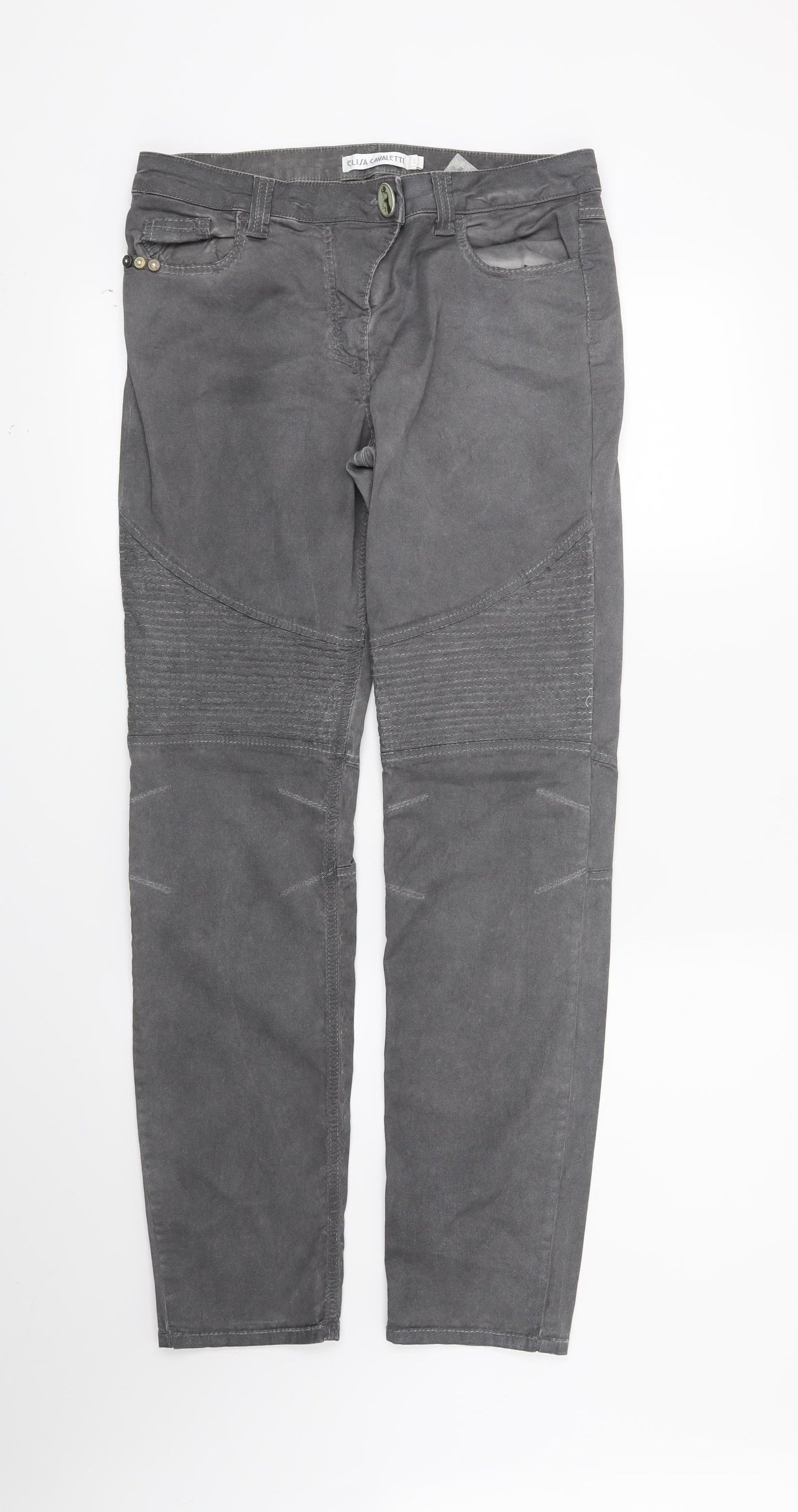 Elisa Cavaletti Womens Grey   Straight Jeans Size 30 in L30 in