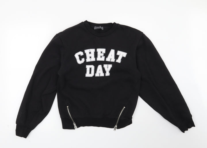 Primark Womens Black Pullover Sweatshirt Size 6 - Cheat Day