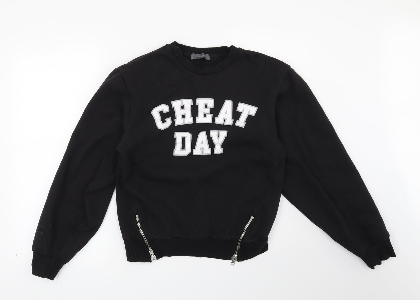 Primark Womens Black   Pullover Sweatshirt Size 6  - Cheat Day