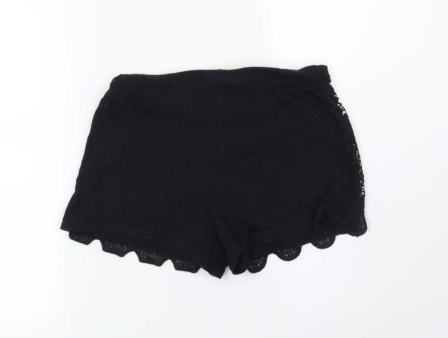 Atmosphere Womens Black Floral  Hot Pants Shorts Size 8