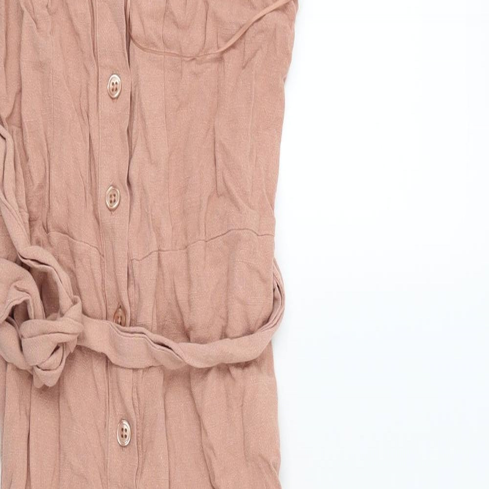 New Look Womens Pink   Jumpsuit One-Piece Size 8