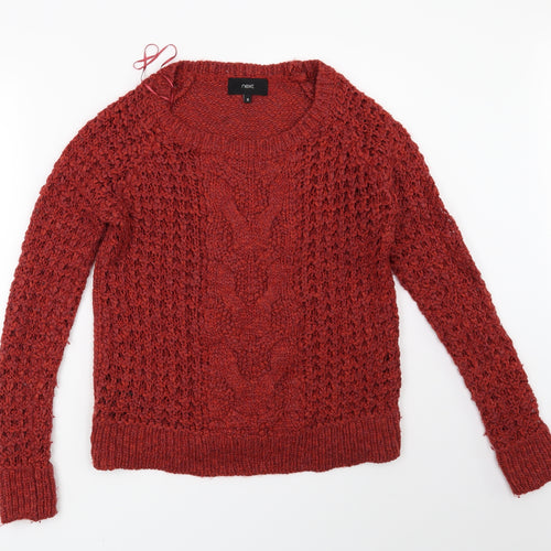 NEXT Womens Red   Pullover Jumper Size S