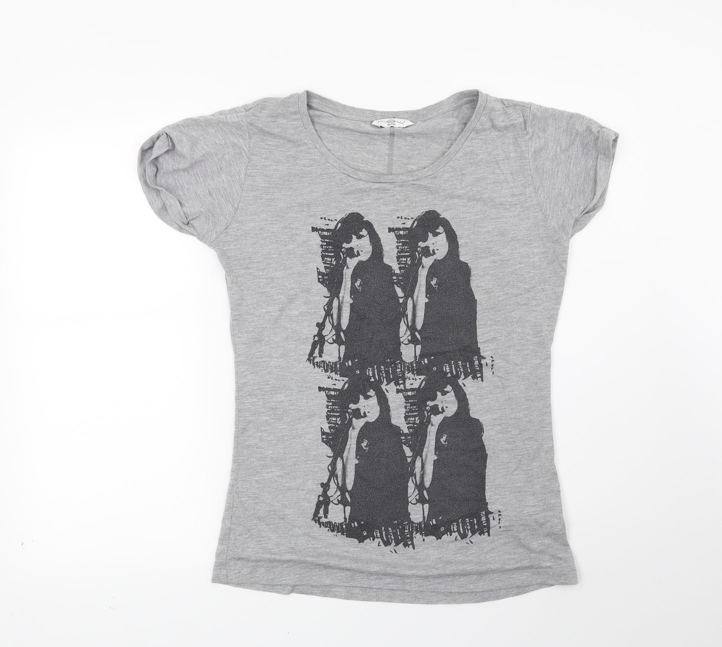 New Look Womens Grey   Basic T-Shirt Size 10