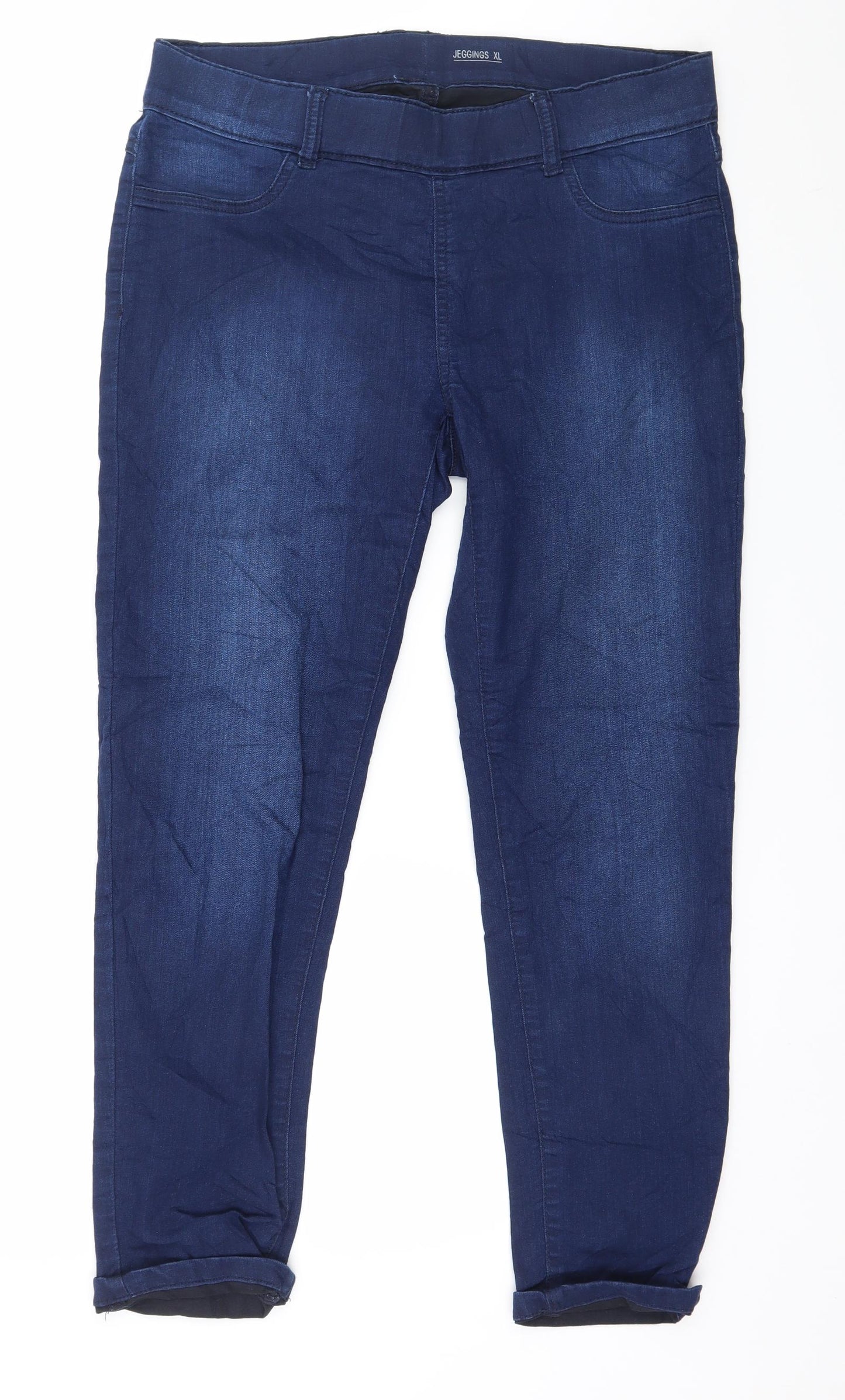 Preworn Womens Blue  Denim Jegging Jeans Size XL L28 in