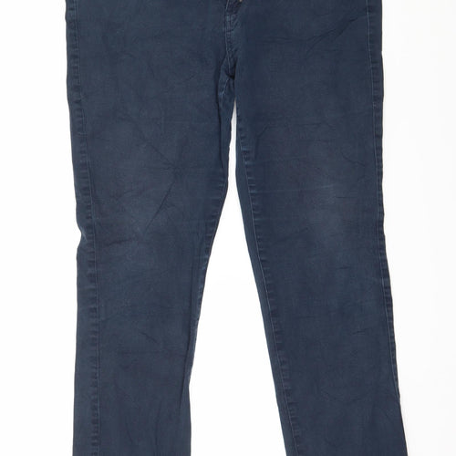 Jania Womens Blue   Trousers  Size 14 L28 in
