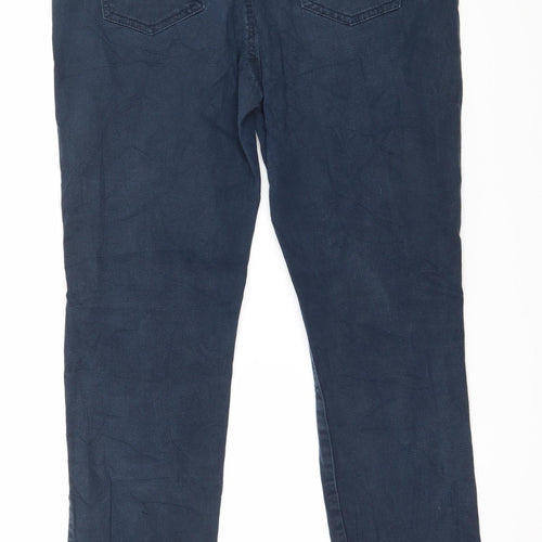 Jania Womens Blue   Trousers  Size 14 L28 in