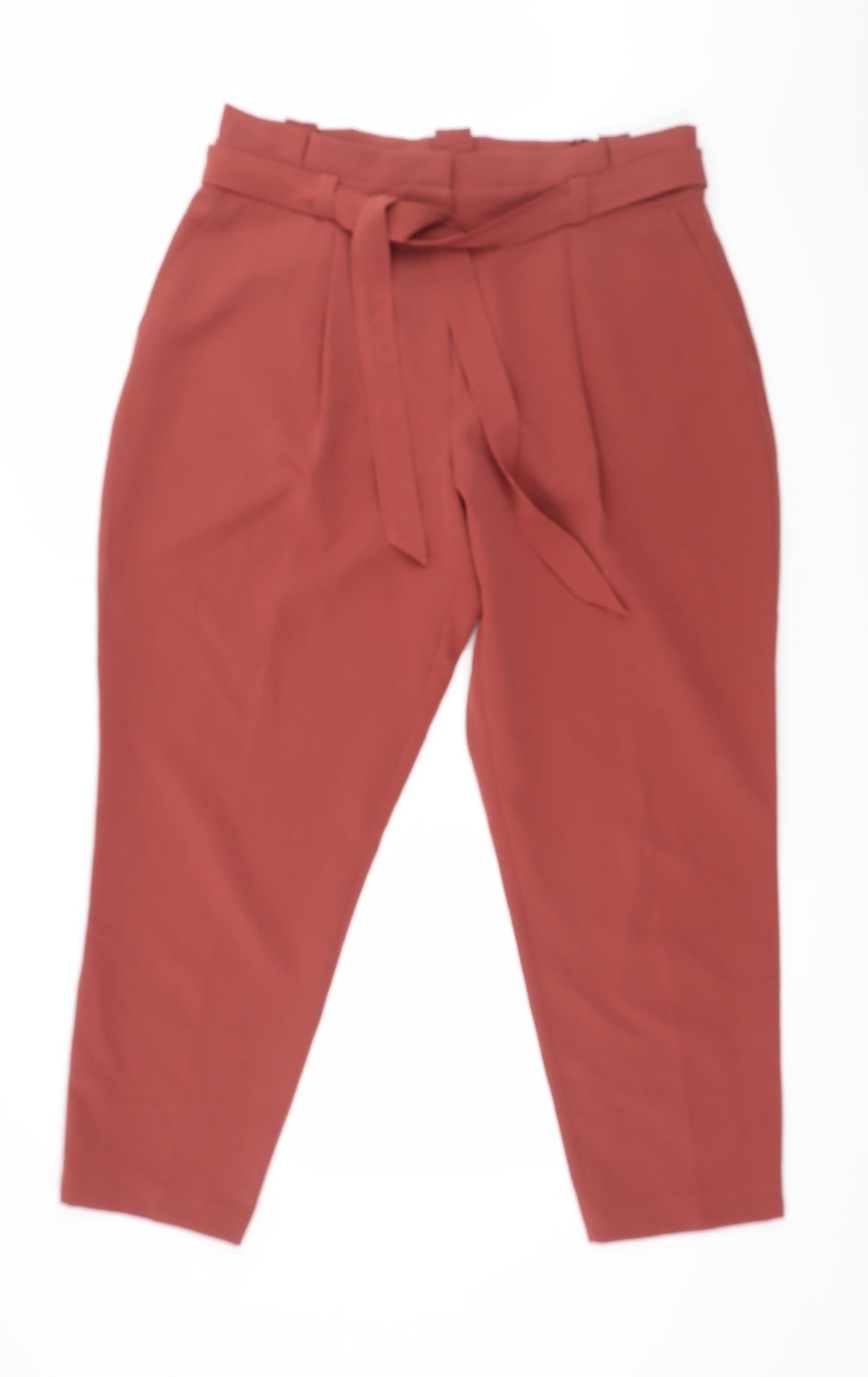 New Look Womens Red   Trousers  Size 14 L27 in
