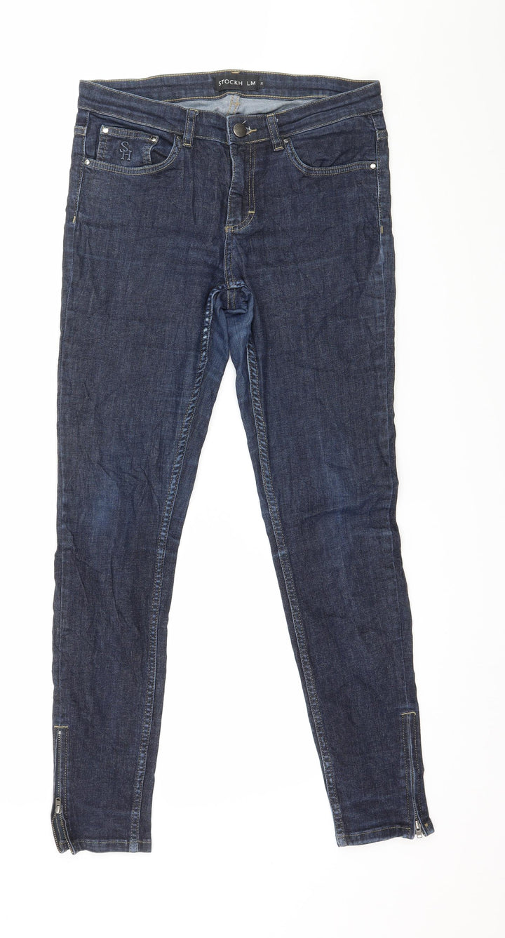 Stockholm Womens Blue Denim Skinny Jeans Size 10 L28 in