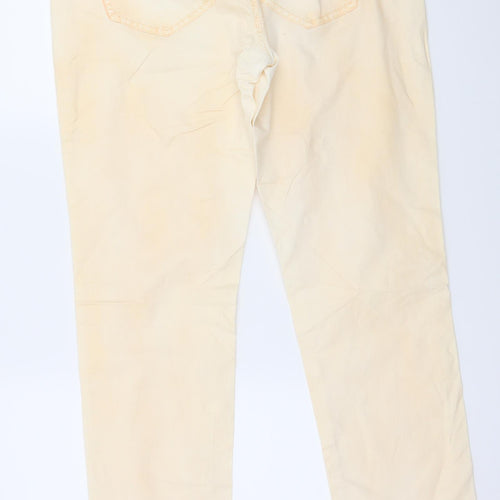 ESPIRIT Womens Orange  Denim Straight Jeans Size 33 in L32 in