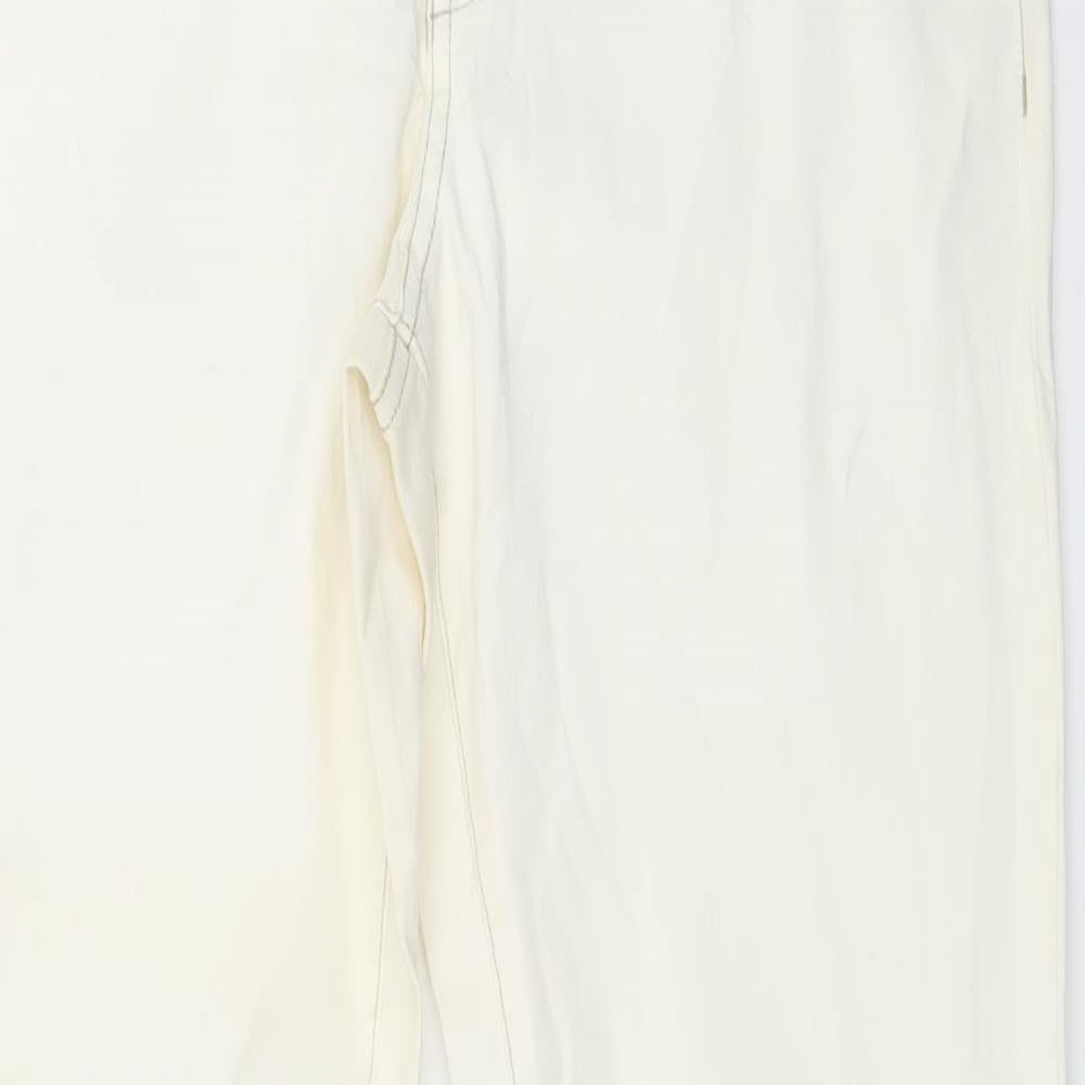 ESMARA Womens Ivory  Denim Bootcut Jeans Size 14 L31 in
