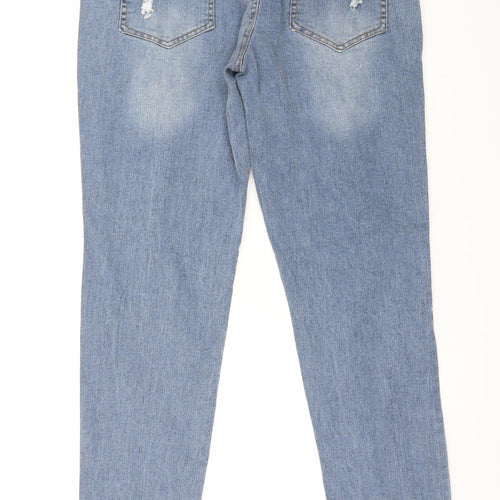 Preworn Womens Blue  Denim Straight Jeans Size 32 in L30 in