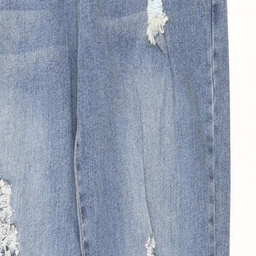 Preworn Womens Blue  Denim Straight Jeans Size 32 in L30 in