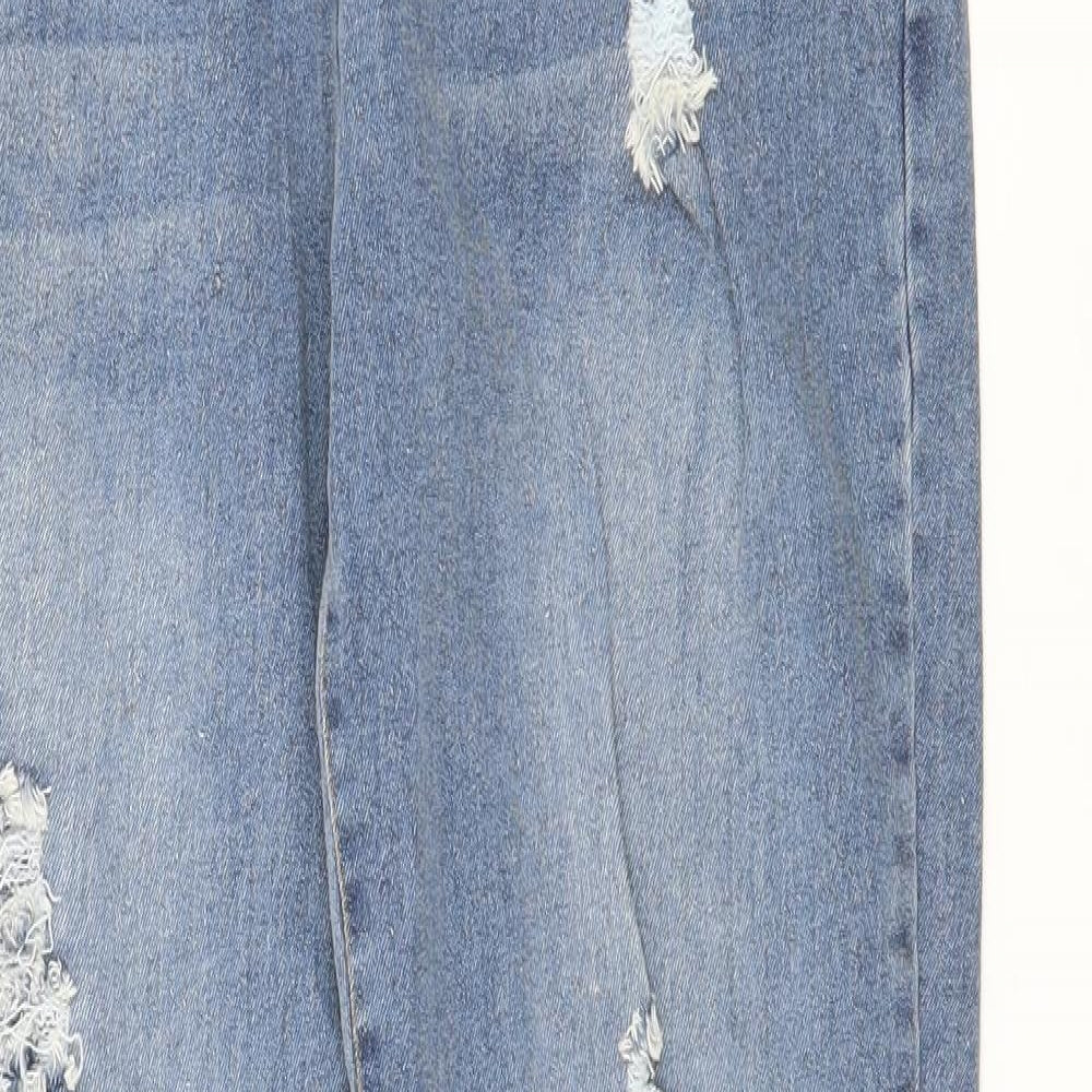 Preworn Womens Blue  Denim Straight Jeans Size 32 in L30 in