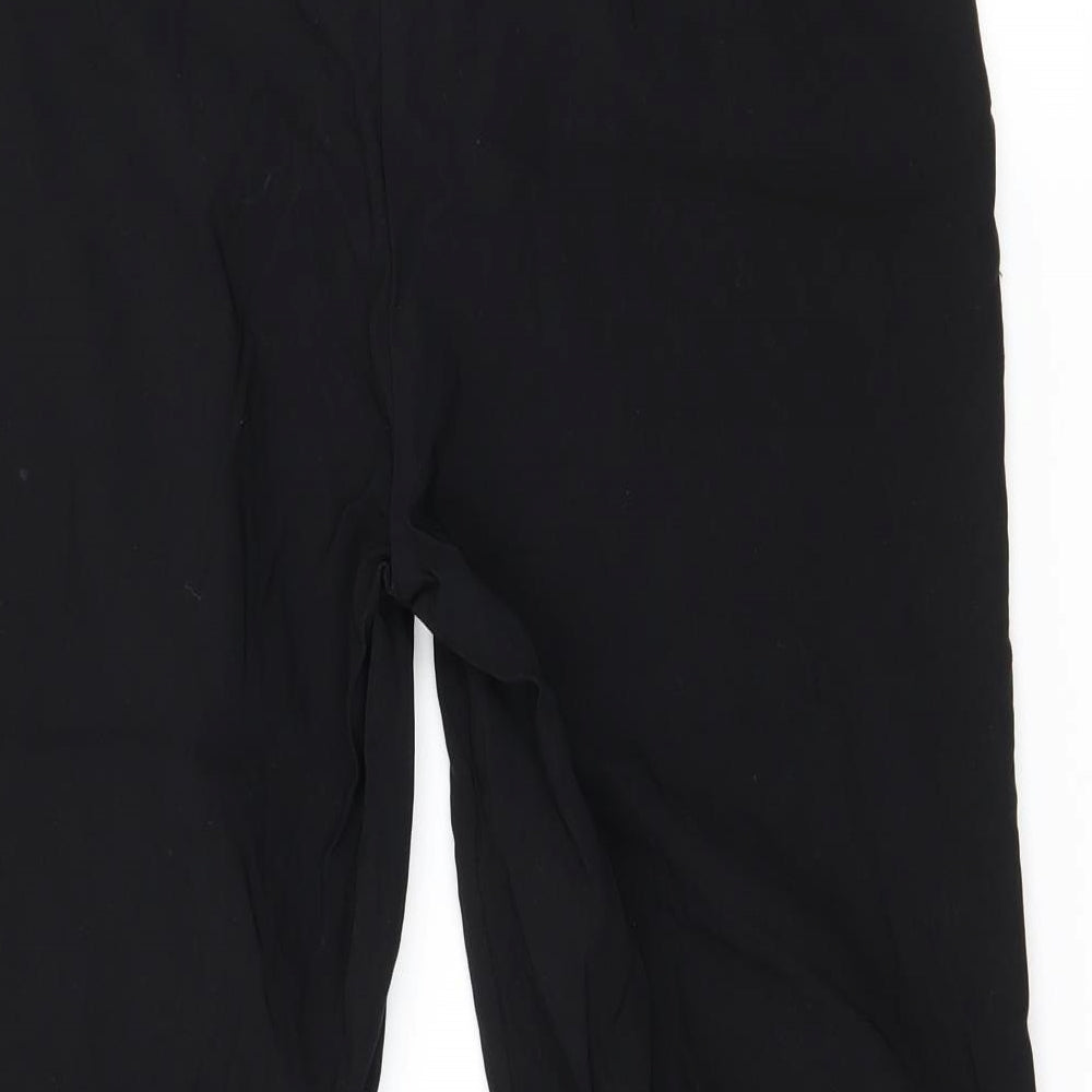 AMARANTO Womens Black   Cropped Trousers Size 14 L20 in