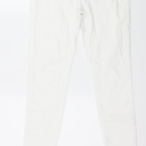 Denim & Co. Womens White  Denim Jegging Jeans Size 8 L28 in