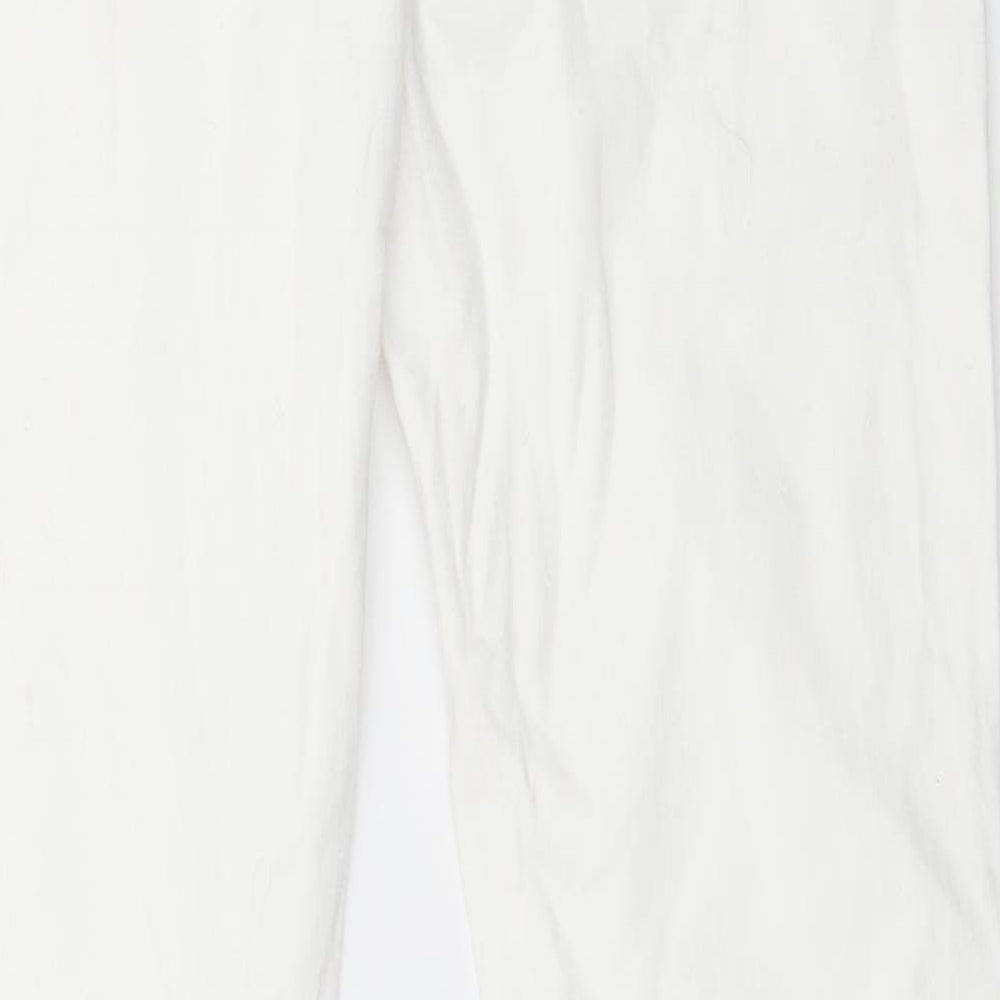 Denim & Co. Womens White  Denim Jegging Jeans Size 8 L28 in