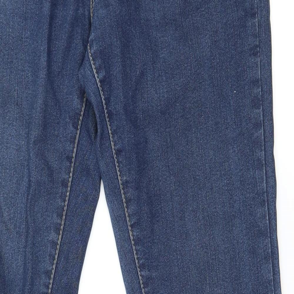 Denim & Co. Womens Blue  Denim Skinny Jeans Size 8 L31 in