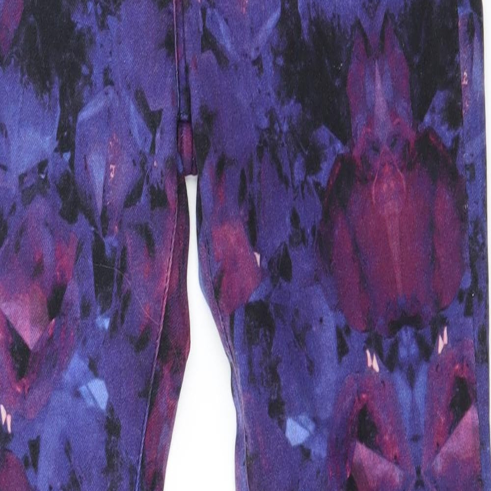 Levi's Womens Multicoloured Geometric Denim Skinny Jeans Size 29 in L30 in